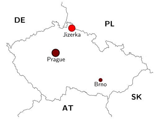 Der 5. Magnetometer Workshop findet in dem kleinen Dorf Jizerka inmitten des Isergebierges in der Tschechischen Republik statt.