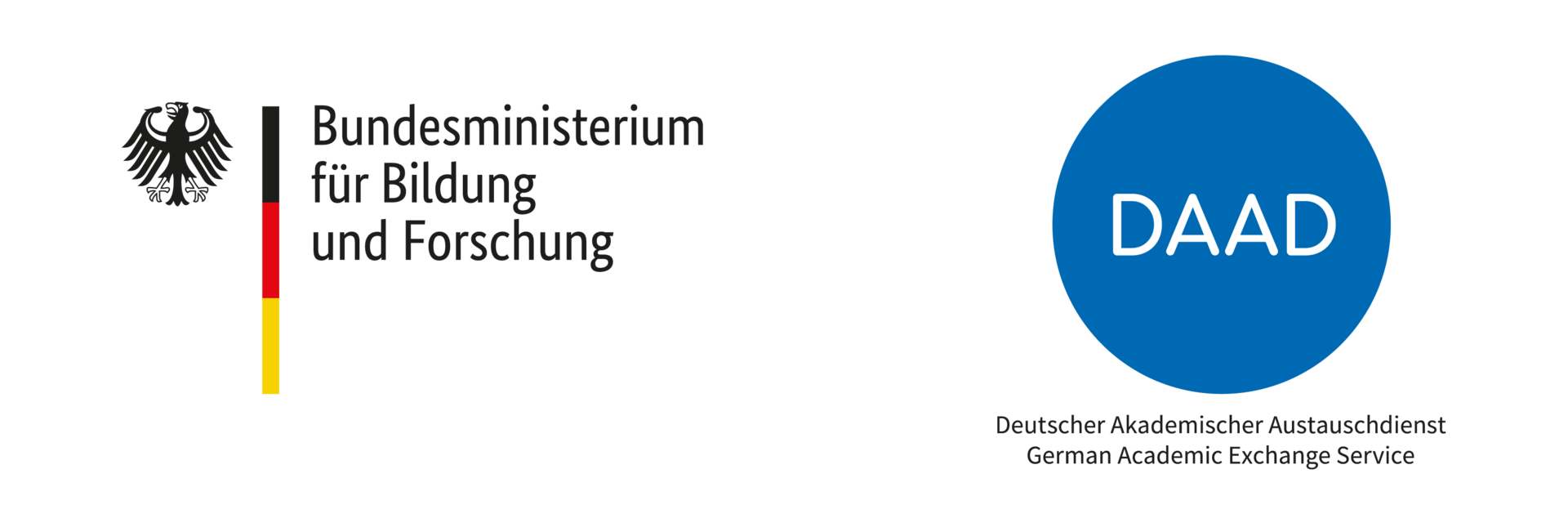 Logo of the DAAD and the BMBF
