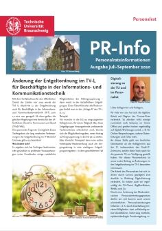 Titelblatt PR-Info Juli-September 2020