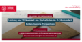 Einladungskarte zur Vortragsreihe "Leistung und Wirksamkeit"