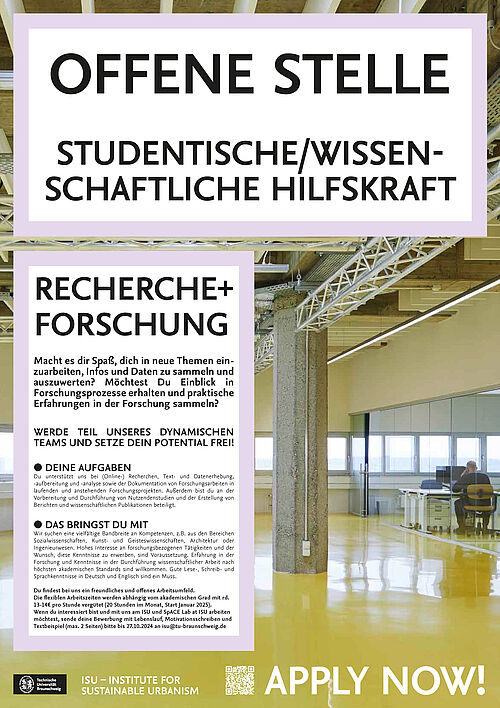 HiWi zur Unterstützung in der Forschung