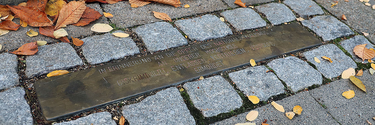 Stolperschwelle an der TU Braunschweig 