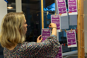 Foto zu dekorativem Zweck: Wissenskiosk im TU Altgebäude