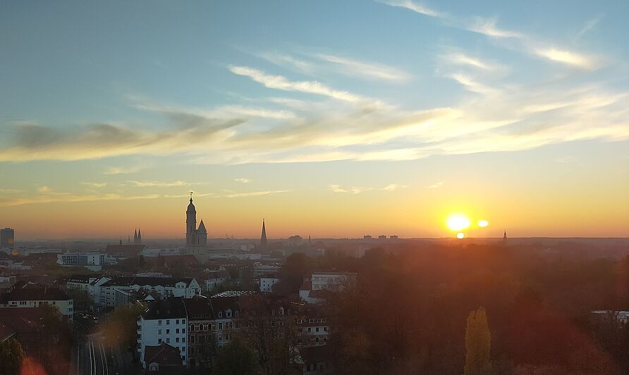 Sonnenuntergang über Braunschweig