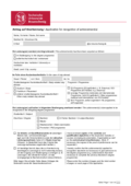 Application for recognition of benefits