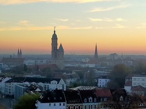 Sonnenuntergang über Braunschweig