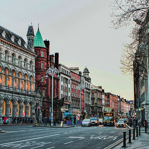 A city street in Dublin.