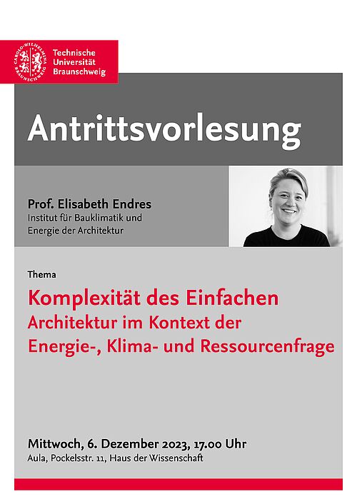 Antrittsvorlesung Prof. Elisabeth Endres