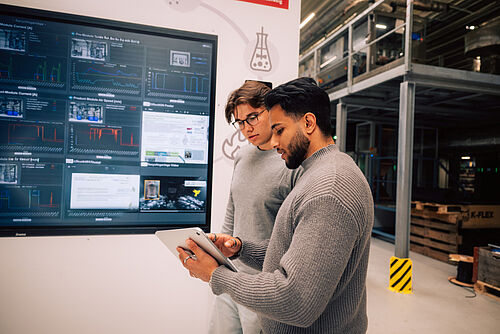 Studierende in der Battery LabFactory Braunschweig BLB