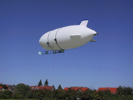 Ferngesteuerter Zeppelin mit Messequipment