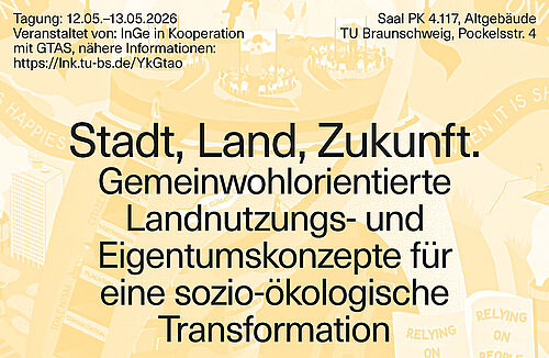 Poster zur Tagung "Stadt, Land, Zukunft" im Mai 2026