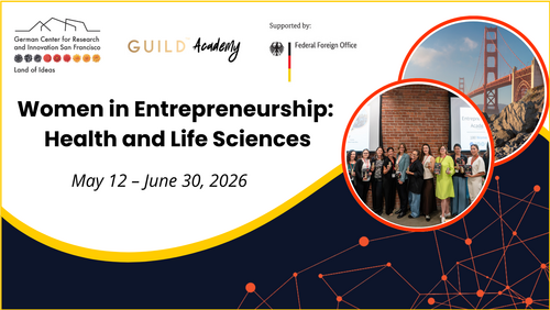 Einladungsgrafik zu Women in Entrepreneurship Academy 2026