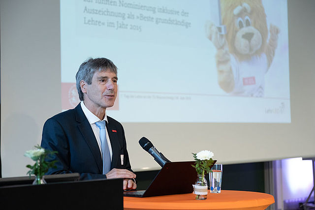 Prof. Dr. Wolfgang Durner während der Preisverleihung
