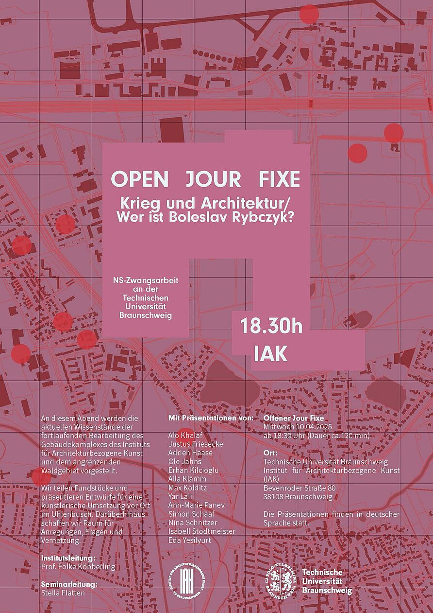 Plakat zur Einladung „Offener Jour Fixe“.
