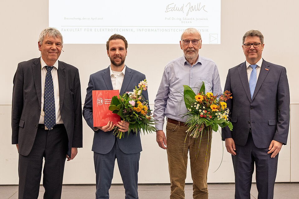 Prof. Martin Könemund, Marc René Lotz, Prof. Harro Lührmann, Prof. Jorswieck