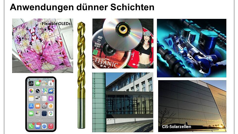 Intro-Seite für die Vorlesung Anwendung dünner Schichten