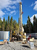 Bohranlage am Standpunkt der COSC-2 Bohrung