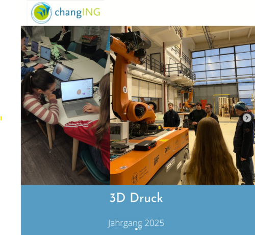 Bild von CAD Programm und Institutsführung