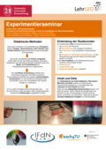 Poster vom Tag der Lehre: [Experimentierseminar]