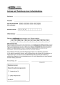 Antrag Arbeitskabine