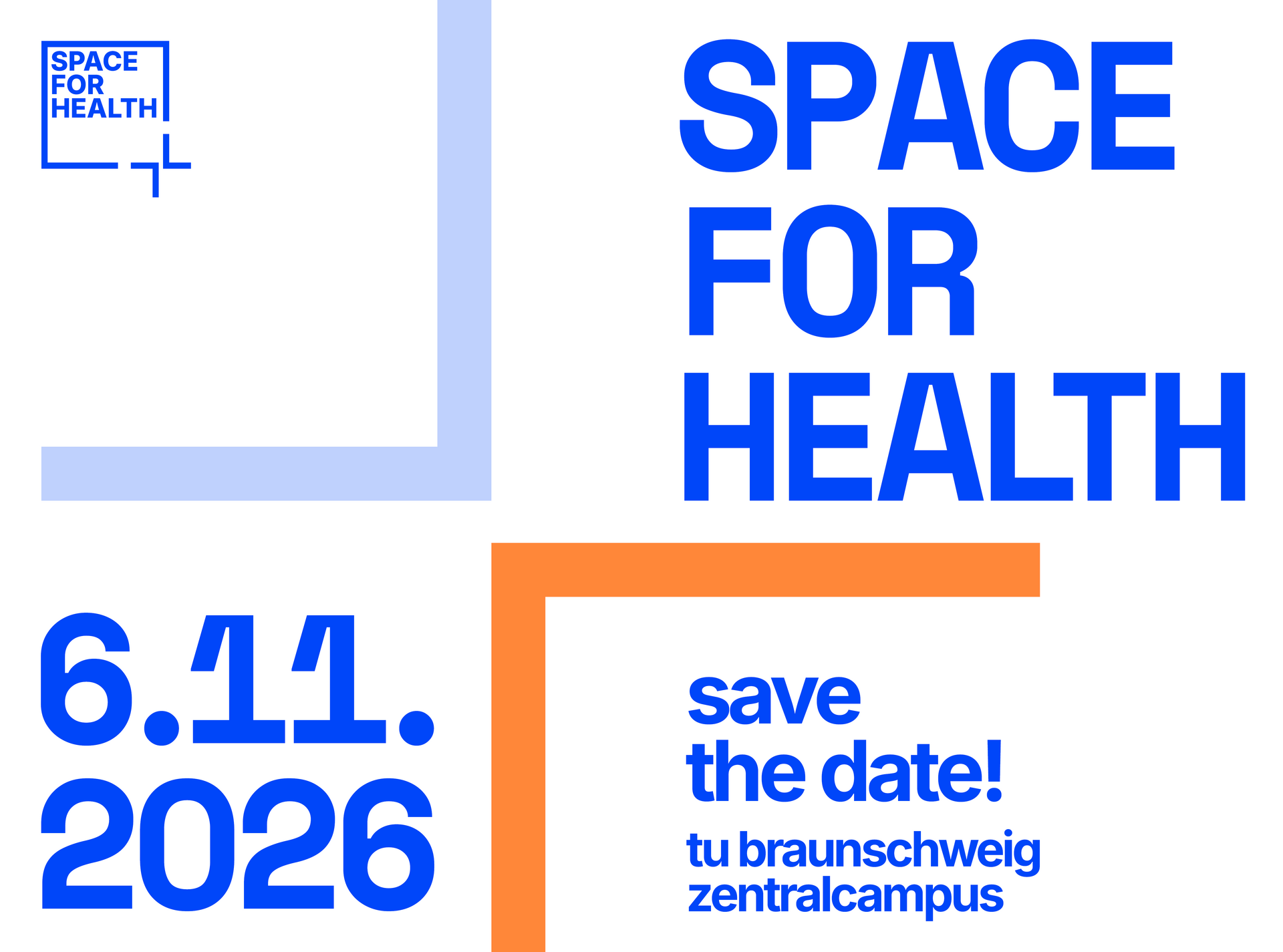 SPACE FOR HEALTH - SAVE THE DATE