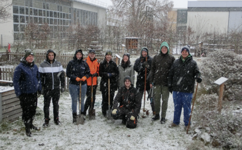 Schulgarten-Seminar im Schnee