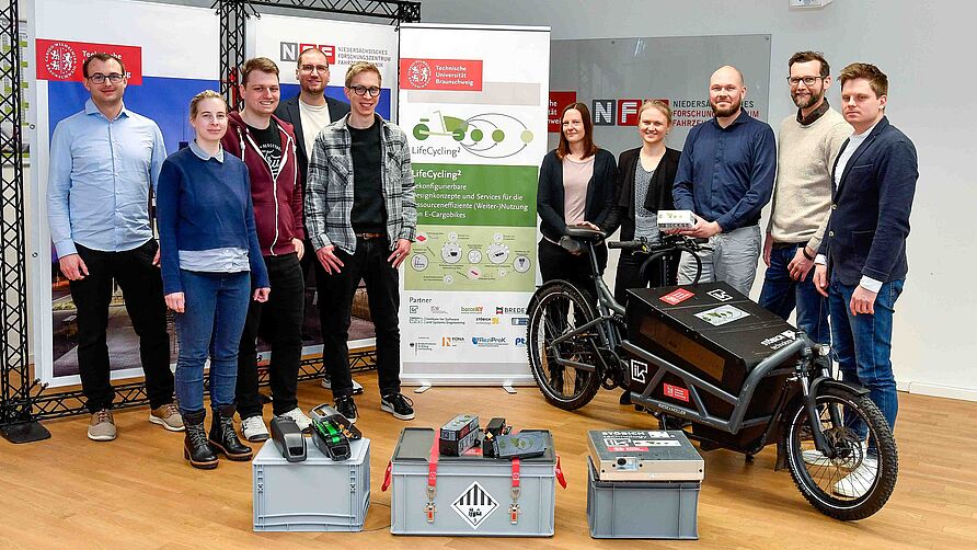 Gruppenfoto der Projektbeteiligten in "LifeCycling²"