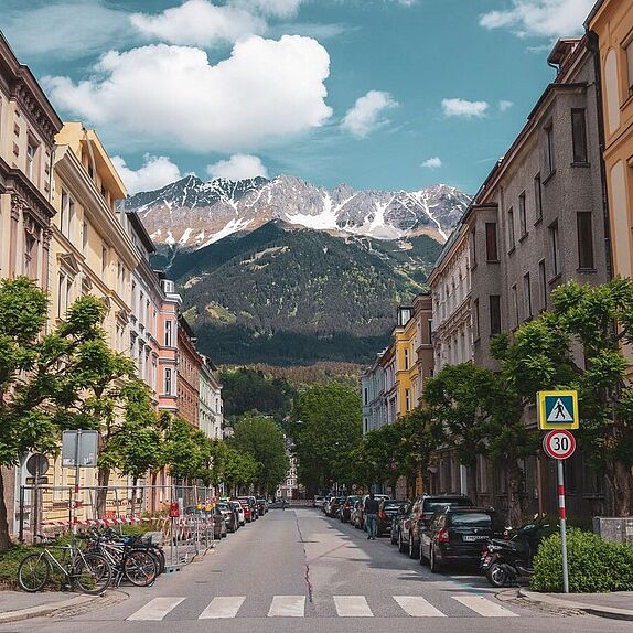 Eine Straße in Innsbruck