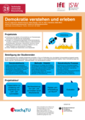 Poster vom Tag der Lehre: [Demokratie verstehen und erleben]
