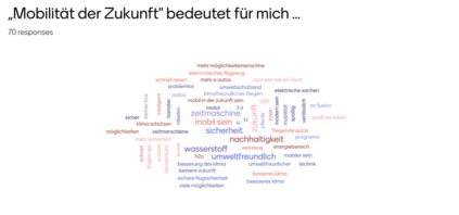 At the end there was a little survey about the future of mobility, which the students answered