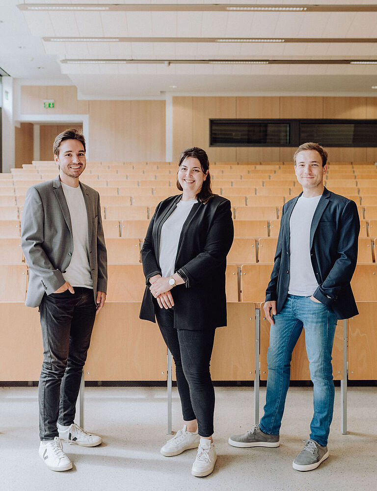 Julian Fick, Friederike Hendriks und Lennart Banse 
