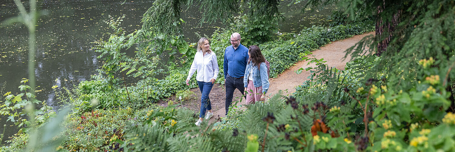 Entspannung: Spaziergang im Botanischen Garten