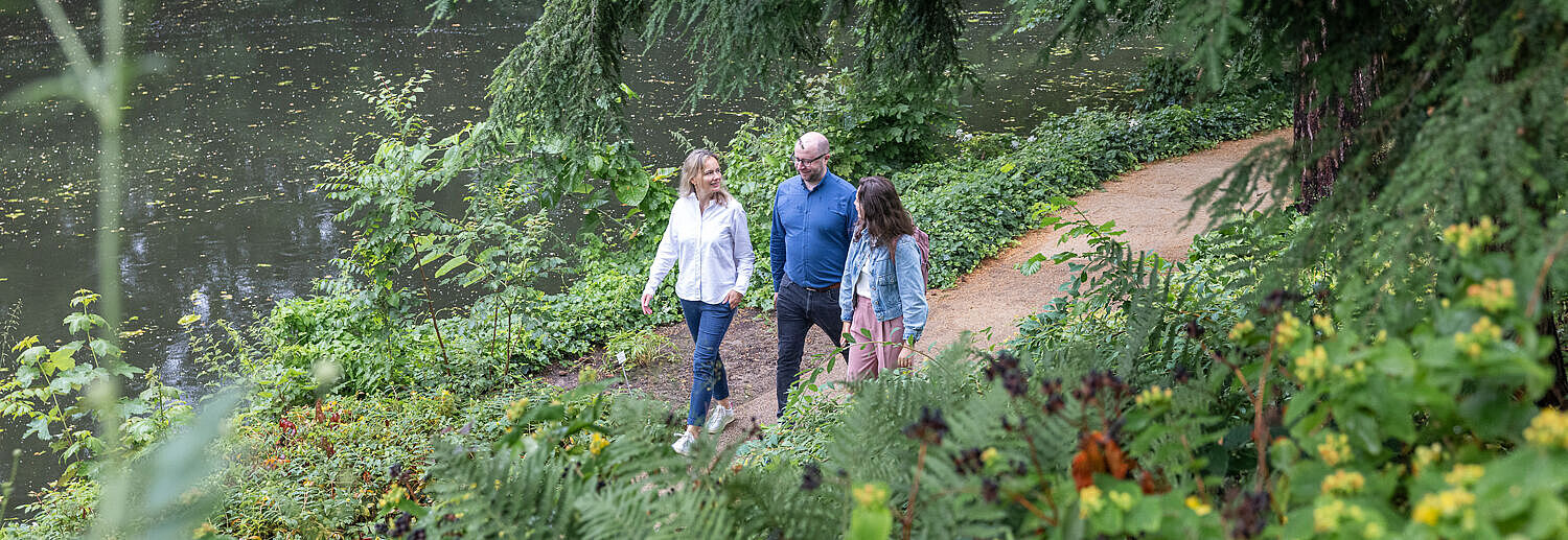 Entspannung: Spaziergang im Botanischen Garten