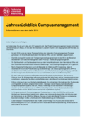PDF Newsletter 2016. Jahresrückblick des Campusmanagement Projekts