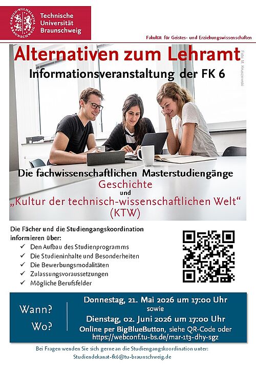 Infoveranstaltung MA Geschichte und MA KTW