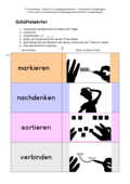 Schüttelwörter Materialvorlage