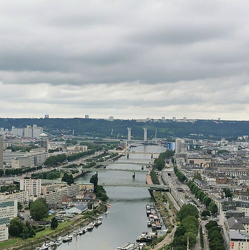 Foto auf die Stadt Rouen