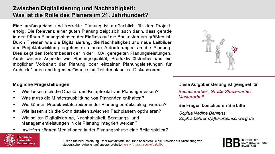 Zwischen Digitalisierung und Nachhaltigkeit: Was ist die Rolle des Planers im 21. Jahrhundert?