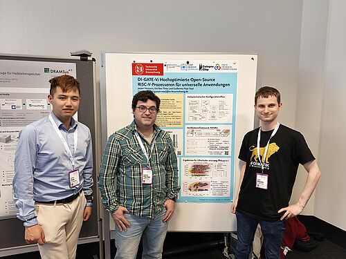 Gia Bao Thieu, Guillermo Paya Vaya and Jasper Homann at Chipdesign Germany Forum 2026 in Dresden