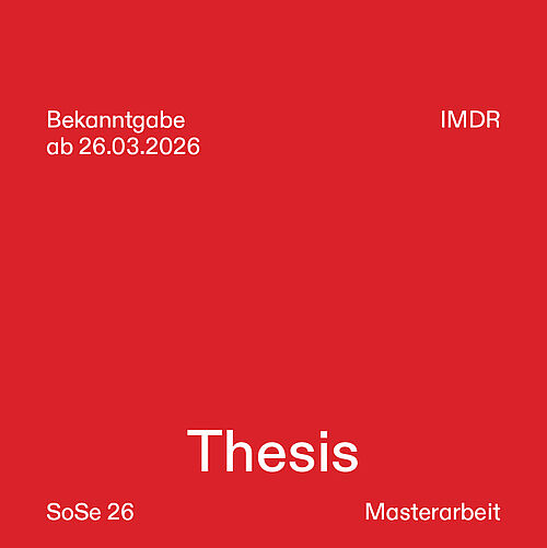 Masterthesis 2026 IMDR