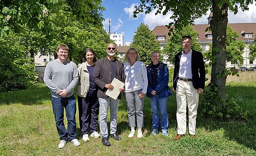 Gruppenbild ((v.l.n.r. Daniel Fehrentz, Julia Schöll, Charles Hammond, Katja Koch, Katharina Kellermann, Cord-Friedrich Berghahn)