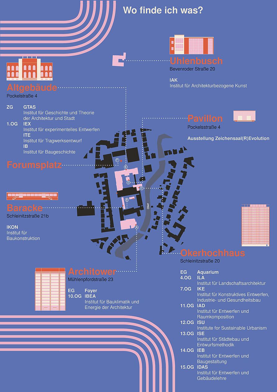 Architektur Rundgang 2024 Karte