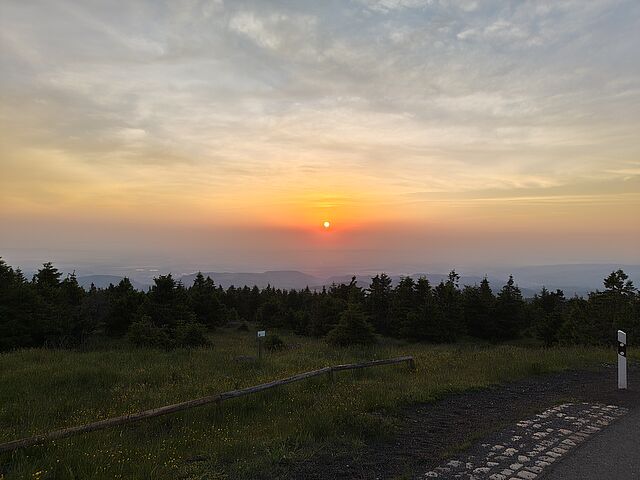Sonnenaufgang auf dem Brocken