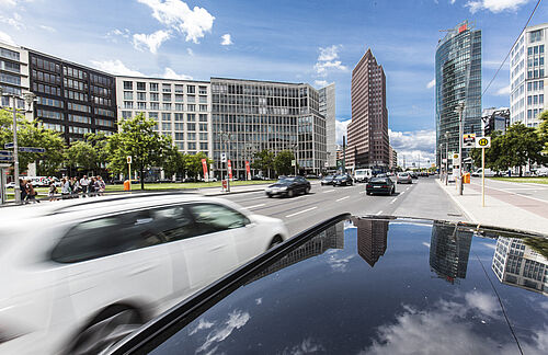 Verkehr in einer Großstadt