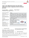 Argon–water DBD pretreatment and vapor‐phase silanization of silica: Comparison with wet‐chemical processes