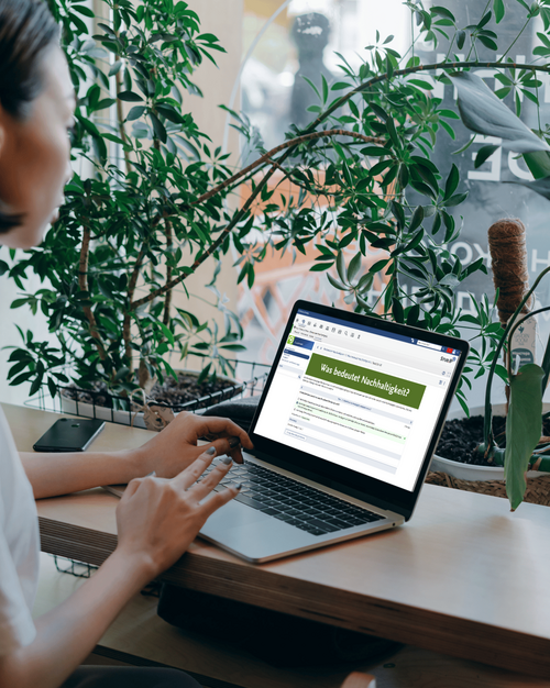 E-Learning auf Laptop