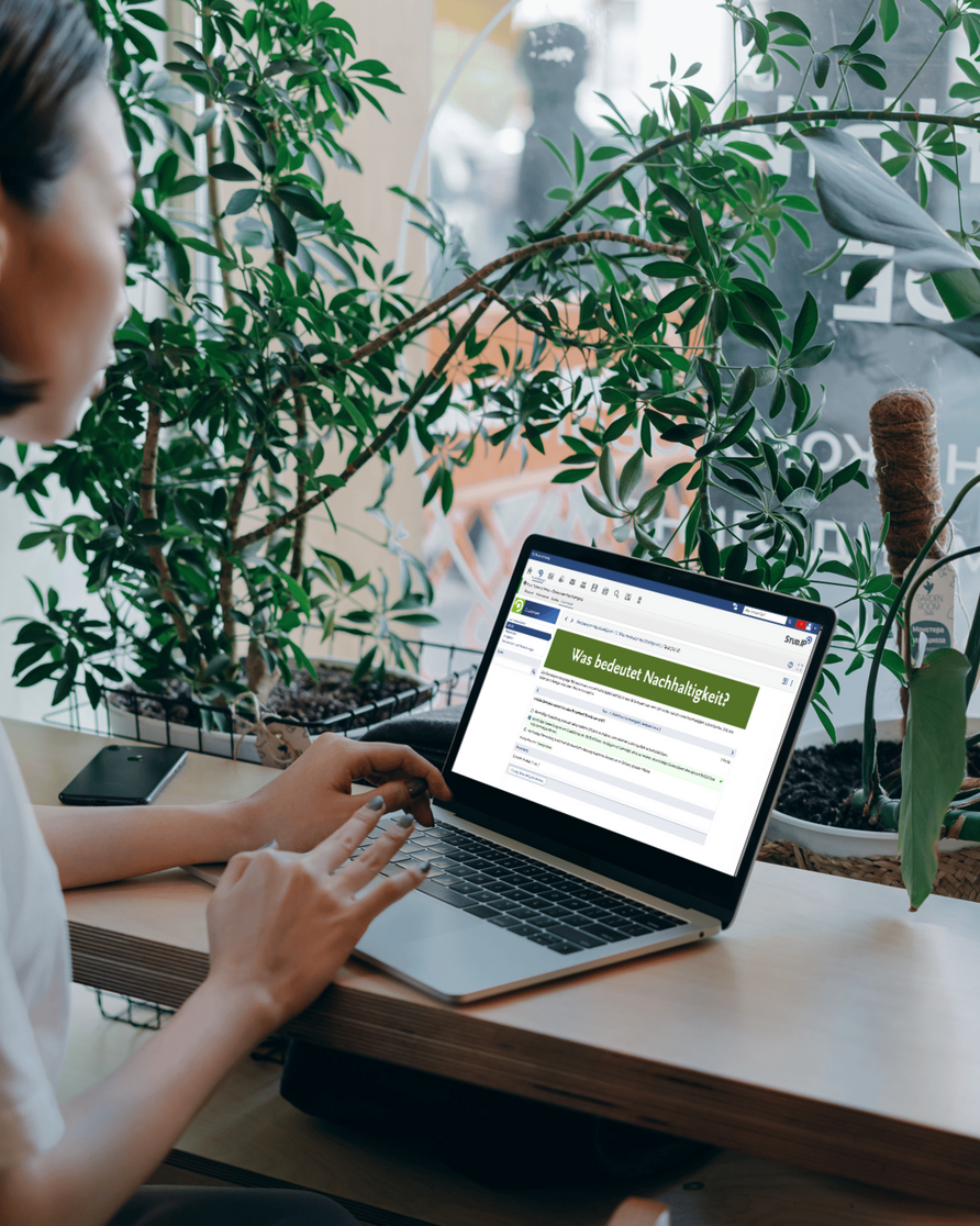 E-Learning auf Laptop