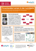 Poster vom Tag der Lehre: [Forschendes Lernen in der Lernfabrik]