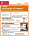 Poster vom Tag der Lehre: [Seminar Wechselströme und Netzwerke]