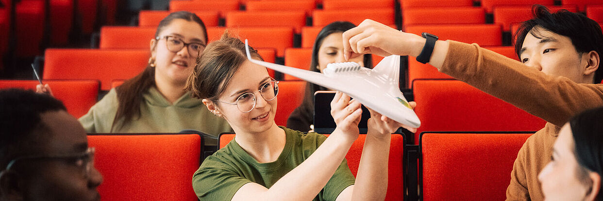 Studierende im Audimax 